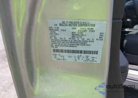 2009 Mazda Tribute I Sport from USA, damaged, VIN 4F2CZ02769KM06914